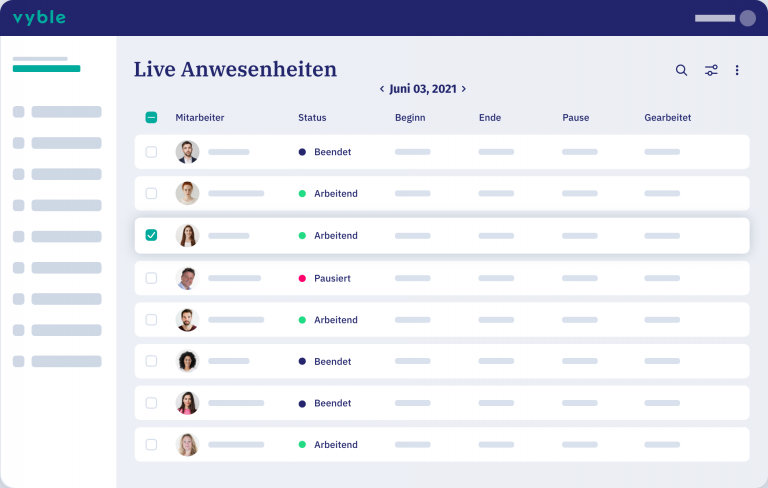 vyble® Mockup Live-Anwesenheiten