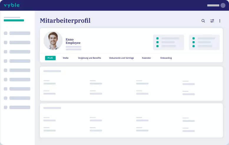 vyble® Mockup Mitarbeiterprofil