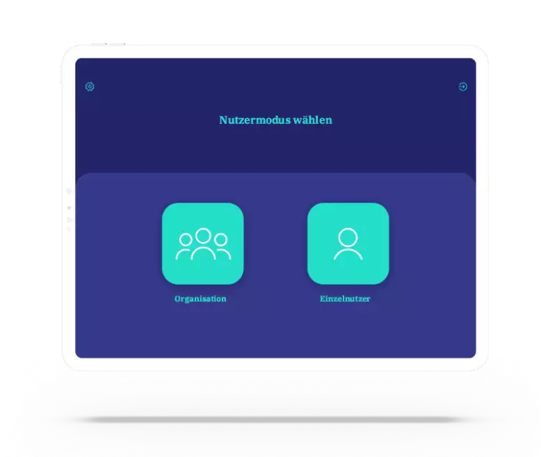 vyble® MyTime App: Nutzerrolle Mockup