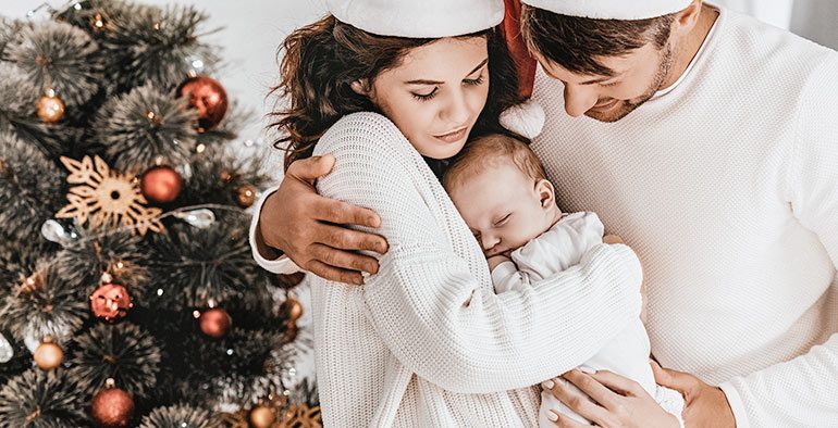 weihnachten-eltern-kind-mit-vyble Weihnachtsgeld in Elternzeit